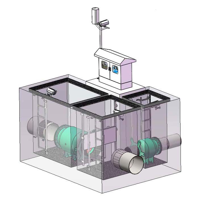 【泵站截流井】一体化柔性分流井