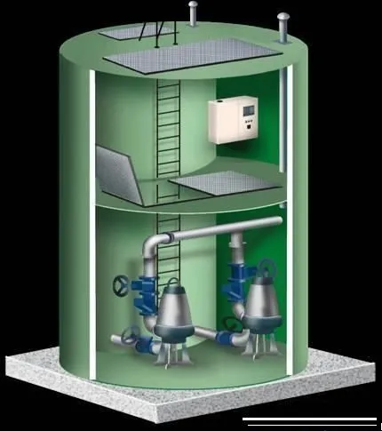 一体化泵站结构图