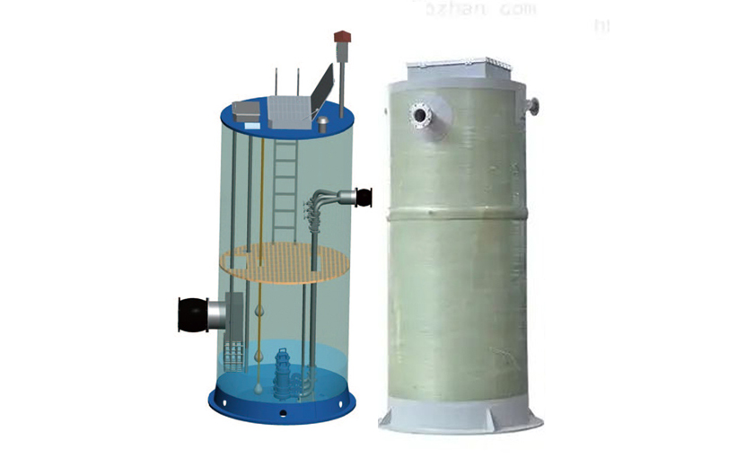 GRP一体化泵站[节能效率提升20%,噪音低于45dB,最大流量1000m³/h]